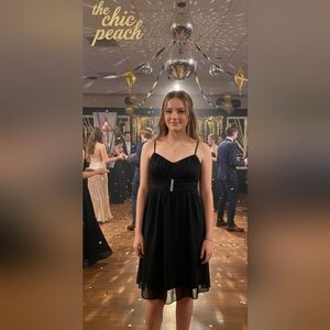 ✨ Ruby Rox Black Mini Dress – Junior Size L ✨